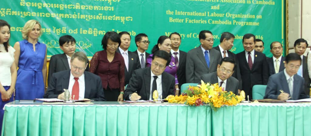The signing ceremony in Phnom Penh took place on 8 November